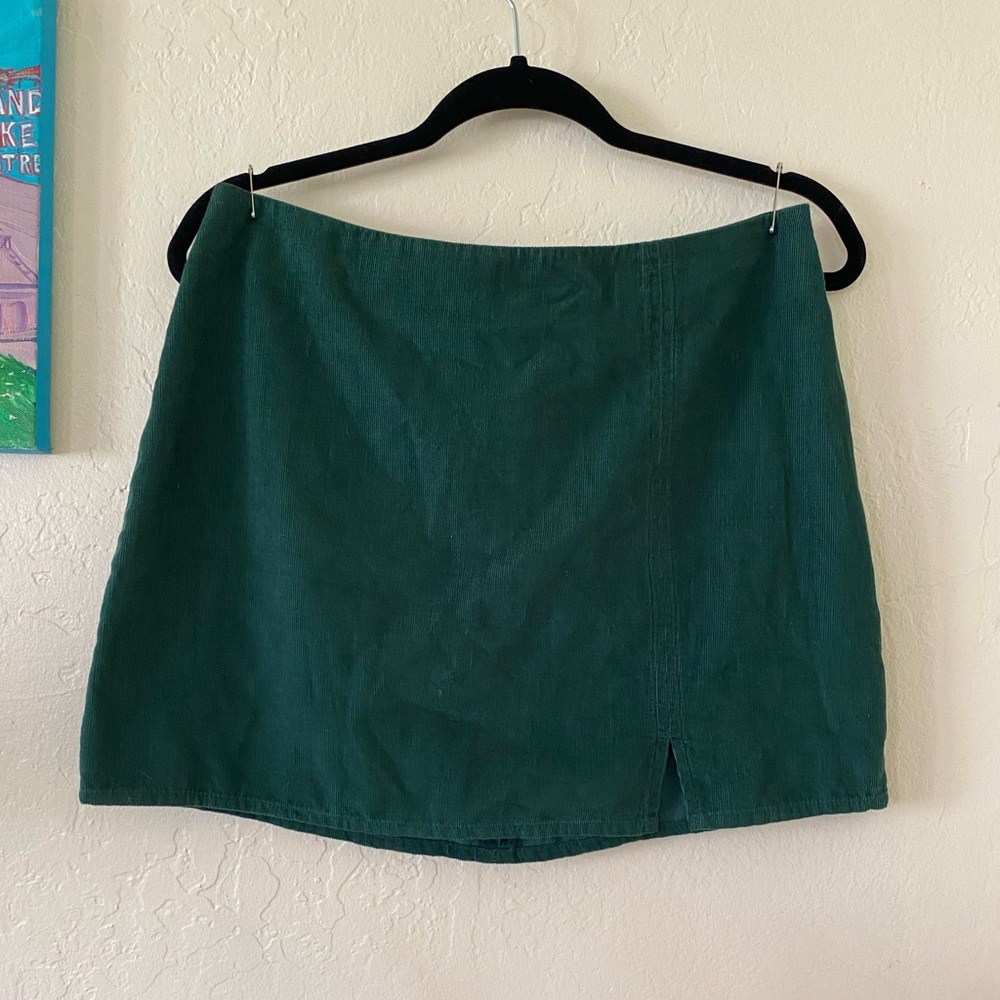 abound slit cotton corduroy skirt